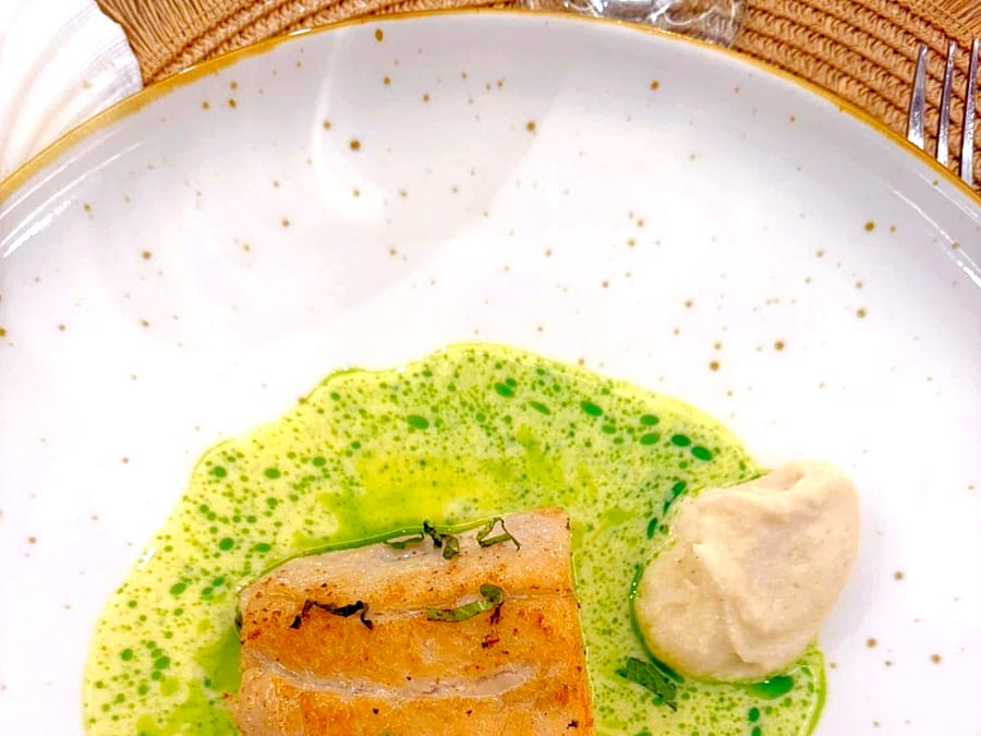 Tuna tataki with sambal matah prepared by Bali chef Soluna